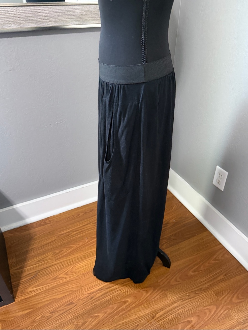 Peruvian Connection Pima Cotton Jersey Minimalist Capsule Boho Skirt Medium - Picture 3 of 10